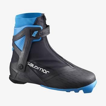 Salomon S/MAX CARBON SKATE MV PROLINK Women's Ski Boots Black / Blue | AU-M1475