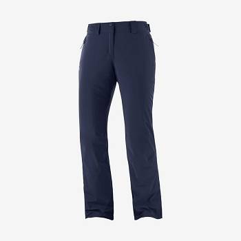 Salomon THE BRILLIANT Women's Ski Pants Navy | AU-L2089