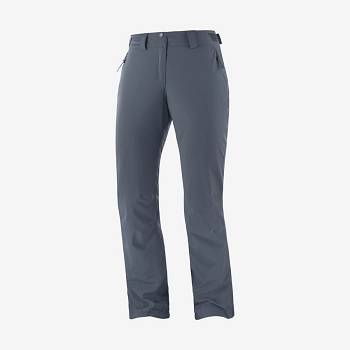 Salomon THE BRILLIANT Women's Ski Pants Navy / Blue | AU-M1804