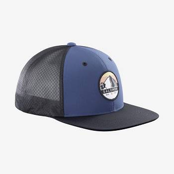 Salomon TRUCKER Men's Hats Navy | AU-W2890