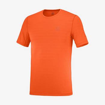 Salomon T Shirts OUTLINE Men's T Shirts Orange | AU-O2057