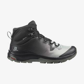 Salomon VAYA MID GORE-TEX Women's Waterproof Shoes Black / White | AU-O1670