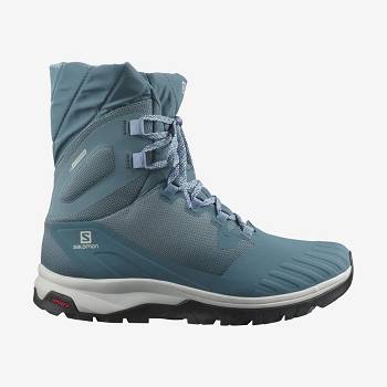 Salomon VAYA POWDER TS CSWP Women's Waterproof Boots Blue | AU-A1157