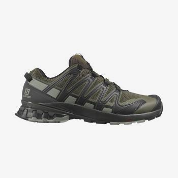 Salomon XA PRO 3D V8 WIDE Men's Hiking Shoes Black / Olive | AU-O1642