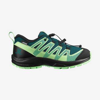 Salomon XA PRO V8 CLIMASALOMON™ Kids' Waterproof Shoes Green | AU-A2368