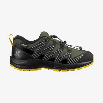 Salomon XA PRO V8 CLIMASALOMON™ Kids' Waterproof Shoes Olive | AU-W1700