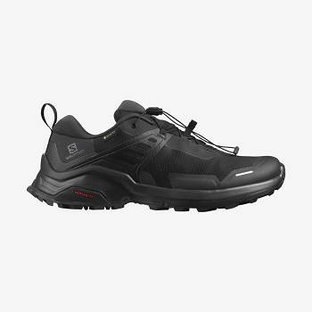 Salomon X RAISE GORE-TEX Men's Hiking Shoes Black / Black | AU-W1870