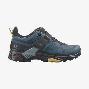 Salomon X ULTRA 4 GORE-TEX Men's Waterproof Shoes Blue | AU-N1981