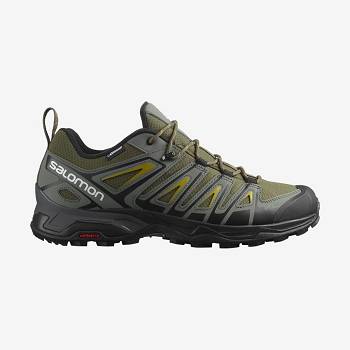 Salomon X ULTRA PIONEER CLIMASALOMON™ WATERPROOF Men's Hiking Shoes Olive / Black | AU-S1184